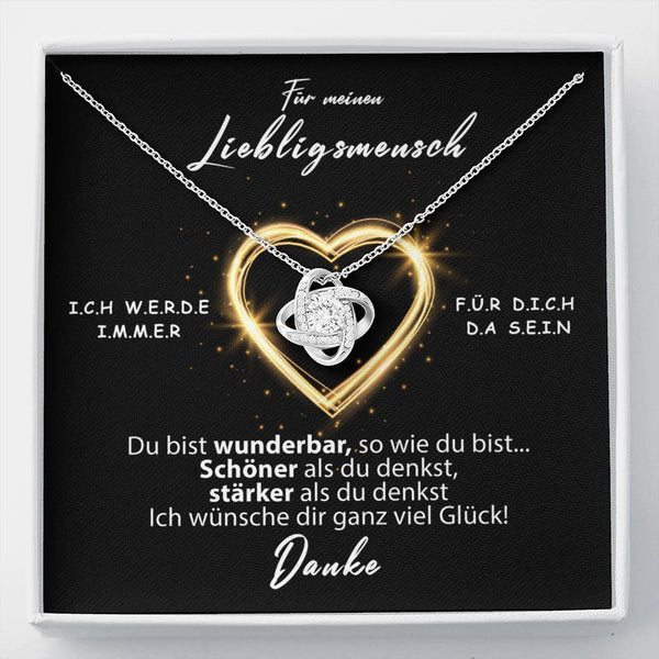 Divesart - Weißgold Halskette - Für meinen Lieblingsmensch