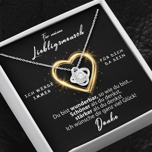 Divesart - Weißgold Halskette - Für meinen Lieblingsmensch