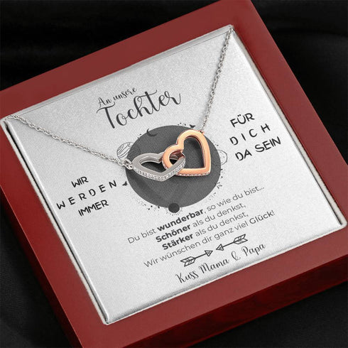 Halskette - An unsere Tochter von Mama & Papa