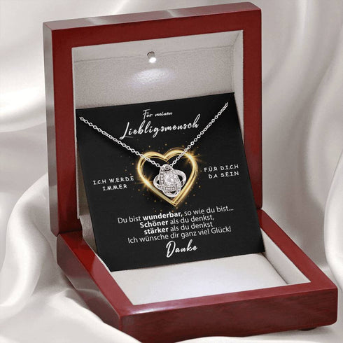 Divesart - Weißgold Halskette - Für meinen Lieblingsmensch