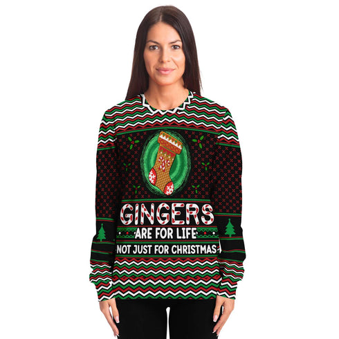Weihnachtspullover - "Gingers are for life"
