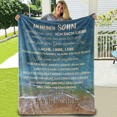 Divesart - Decke von Mutter zu Sohn - "Meer der Liebe"