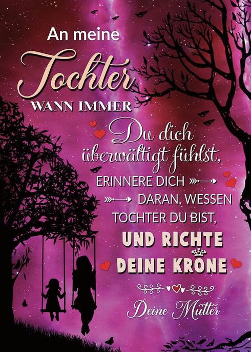 Divesart - Decke von Mutter zu Tochter - "Du bist besonders"