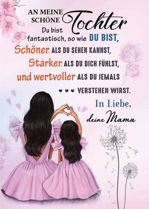 Divesart - Decke von Mutter zu Tochter - "Die Schönheit des Lebens"