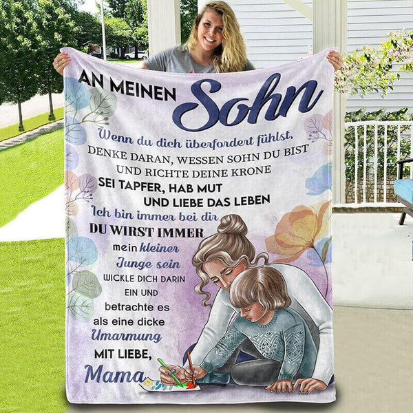 Divesart - Decke von Mutter zu Sohn - "Wunderbare Momente mit dir"