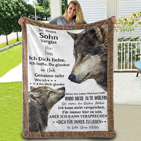 Divesart - Decke von Mutter zu Sohn - "Wolfsliebe"