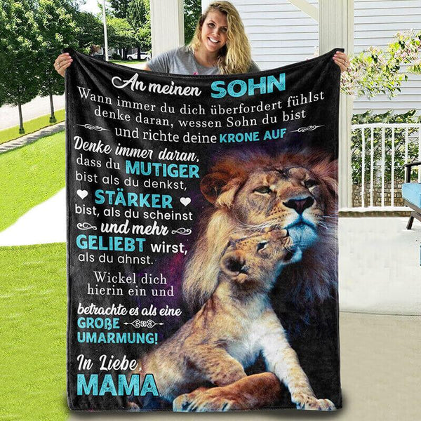 Divesart - Decke von Mutter zu Sohn - "Ein kleines aber mutiges Herz"