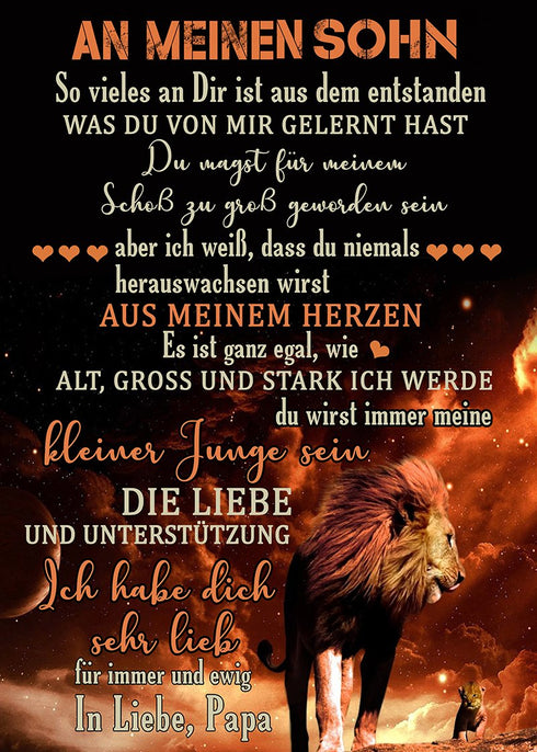 Divesart - Decke vom Vater an den Sohn - "Auf der Suche nach Abenteuer"