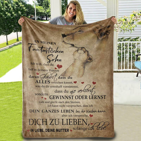 Divesart - Decke von Mutter zu Sohn - "Ich werde immer bei dir sein"