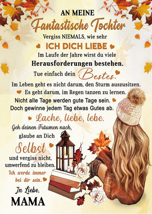 Divesart - Decke von Mutter zu Tochter - "Der Duft des Herbstes"