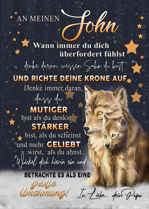 Divesart - Decke vom Vater an den Sohn - "Alle Sterne für dich"