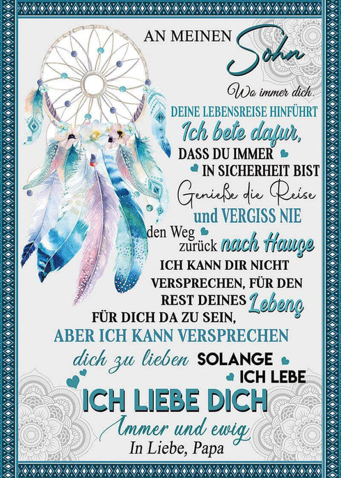 Divesart - Decke vom Vater an den Sohn - "Traumfänger"