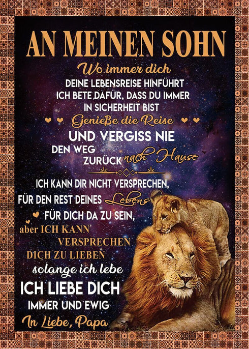 Divesart - Decke vom Vater an den Sohn - "Das Löwenherz"