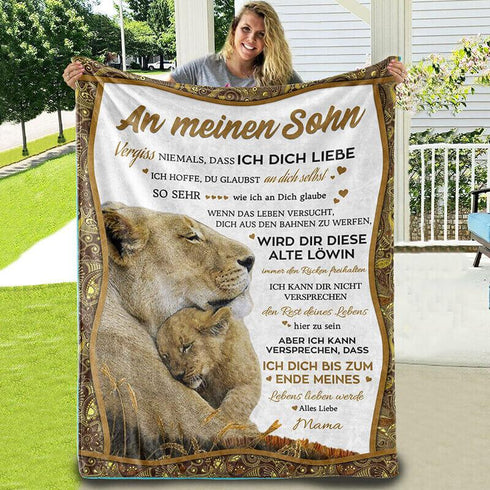 Divesart - Decke von Mutter zu Sohn - "Die Wärme der Berührung einer Mutter"