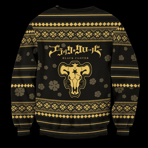 Black Clover Christmas Unisex Wool Sweater
