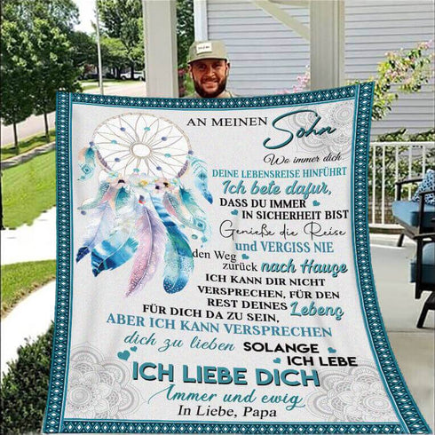 Divesart - Decke vom Vater an den Sohn - "Traumfänger"