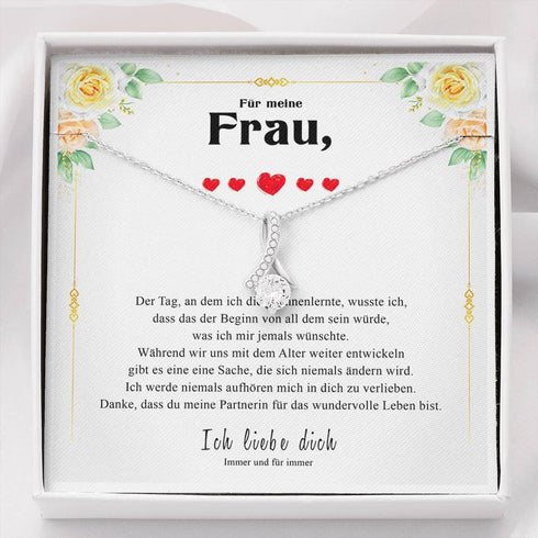 Silber Halskette - Fur Meine Frau