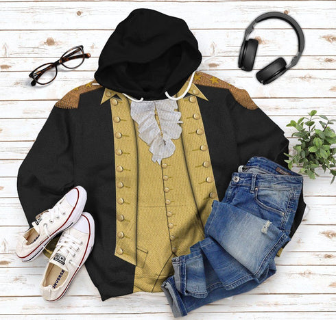 Divesart 3D George Washington Custom Ugly Hoodie
