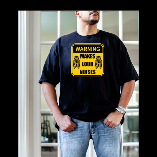 Cicada Warning Makes Loud Noises Brood X 2021 Eastern USA Entomologist Bug Insect Lover Cicada 17-year Entomology Unisex T-Shirt