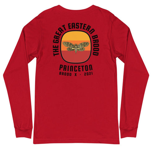 Cicada The Great Eastern Brood Princeton Brood X 2021 Unisex Long Sleeve Tee (Printed on Back)