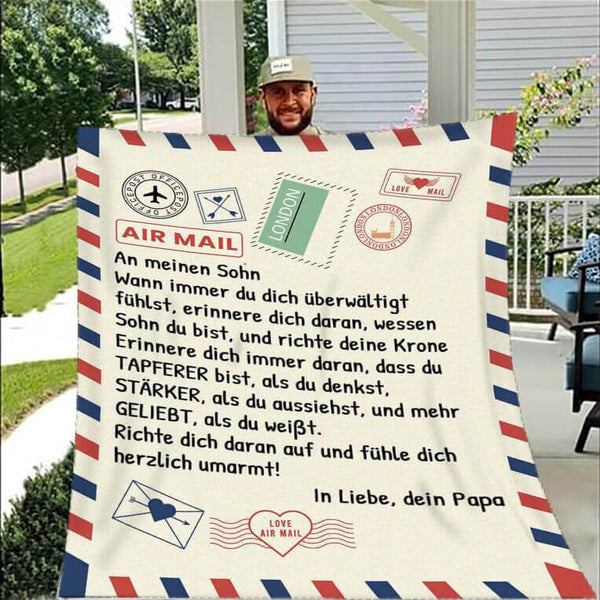 Divesart - Decke vom Vater an den Sohn - "Liebe Brief"