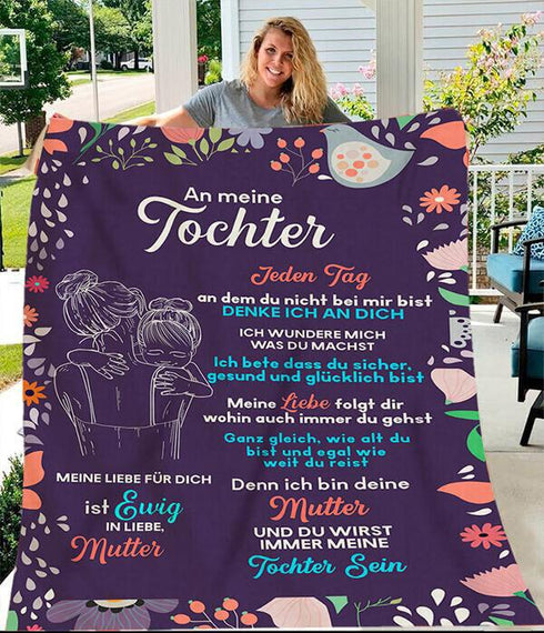 Divesart - Decke von Mutter zu Tochter - "Die Ewigkeit der Liebe Mutter zur Tochter"