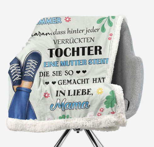 Divesart - Decke von Mutter zu Tochter - "Glückliche Momente"