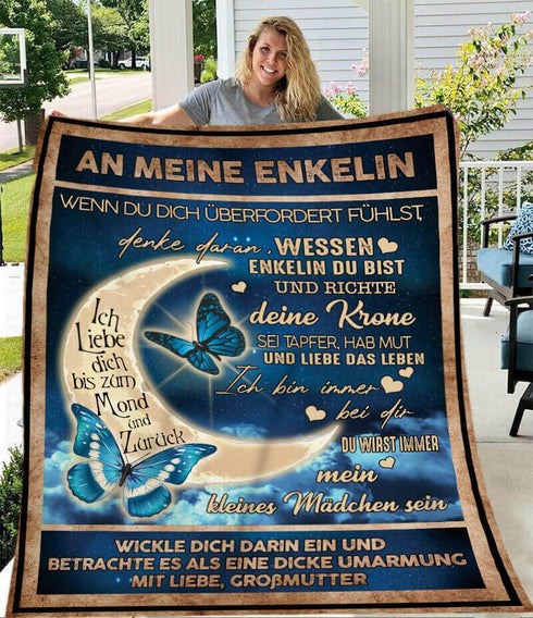 Divesart - Decke von Großmutter zu Enkelin - "Meine Ewigkeit ist in dir"
