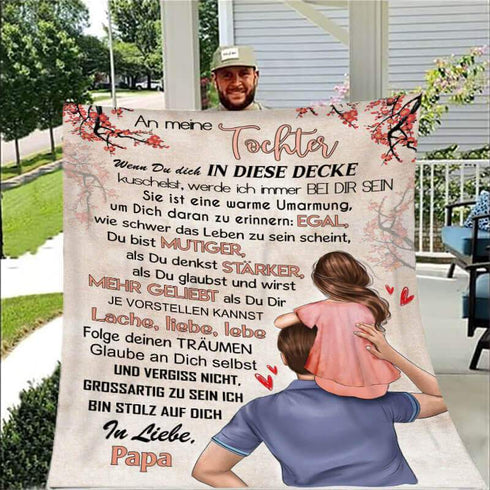 Divesart - Decke vom Vater an die Tochter - "Wunderbare Momente des Lebens"