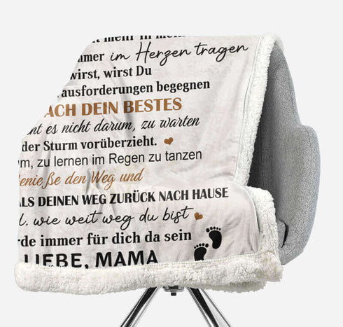 Divesart - Decke von Mutter zu Tochter - "Der glücklichste Moment"