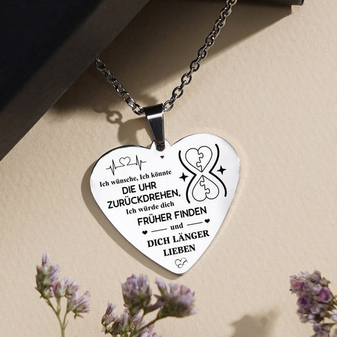 Wir sind Teile eines Ganzen - Herzanhänger graviert für einen geliebten Menschen