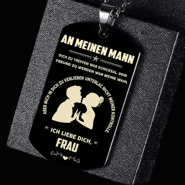 Divesart™ Anhänger von Frau zu Ehemann - "Du bist die Liebe meines Lebens"