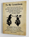 To My Grandson - From Grandpa - Canvas Gift GPS005 - DivesArt LLC