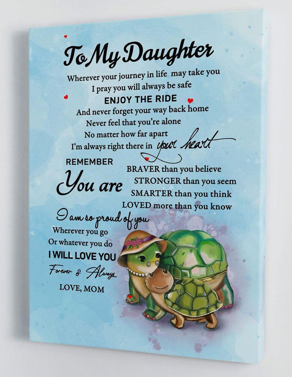 To My Daughter - From Mom - Hard Time Framed Canvas Gift MD054 - DivesArt LLC