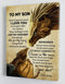 To My Son - From Mom - Framed Canvas Gift MS037 - DivesArt LLC