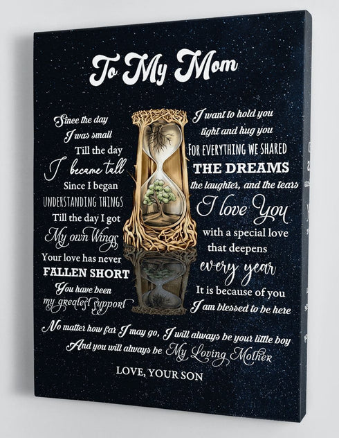 Gift For Mom - From Son - Framed Canvas SM007