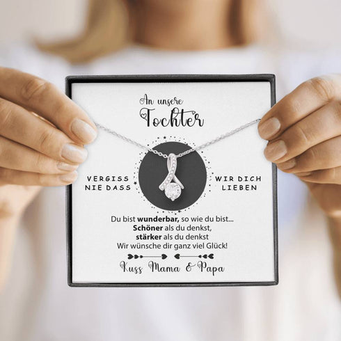 Divesart - Halskette - An unsere Tochter von Mama & Papa