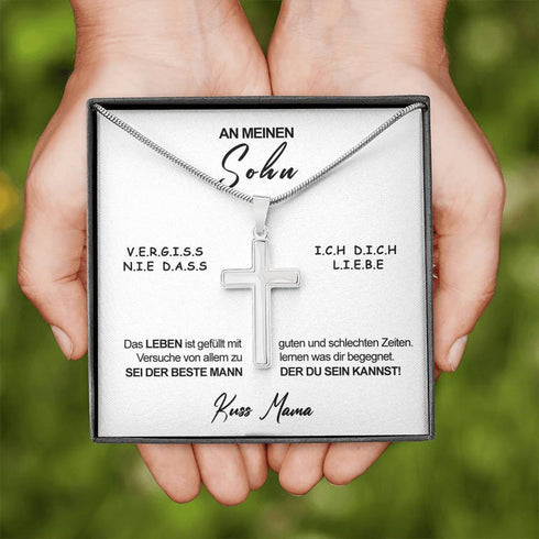 Divesart - Edelstahl-Halskette - An meinen Sohn