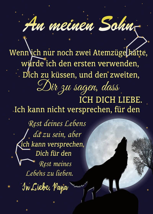 Divesart - Decke vom Vater an den Sohn - "Sternenklare Nacht"