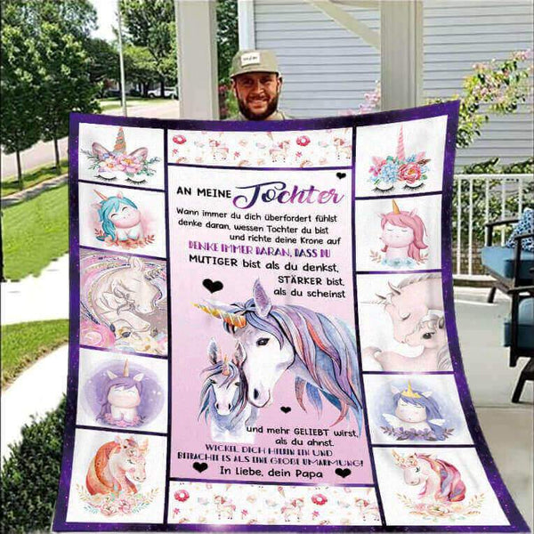 Divesart - Decke vom Vater an die Tochter - "Fabelhafte Welt"